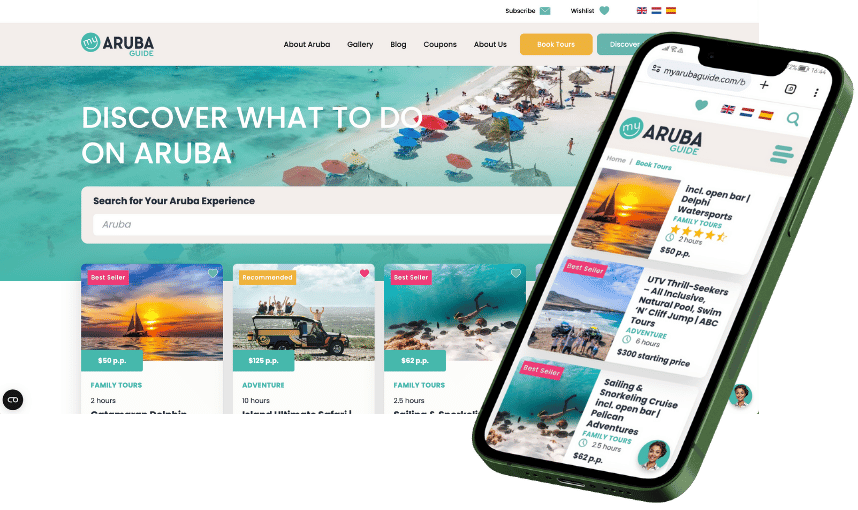 My Aruba Guide: Development of a lightning fast travel website